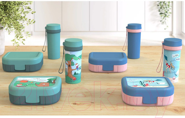 Изображение товара Ланч-бокс Rotho Memory Kids Snack / 1016411025 (1л, зеленый)