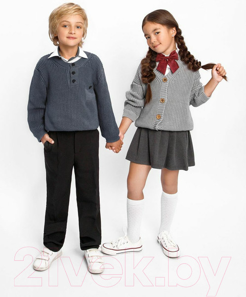 Изображение товара Кардиган детский Amarobaby Knit / AB-OD21-KNIT19/11-122 (серый, р. 122)