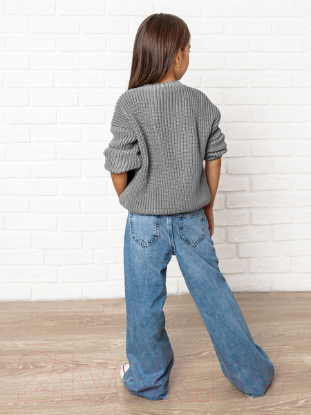 Изображение товара Кардиган детский Amarobaby Knit / AB-OD21-KNIT19/11-128 (серый, р. 128)