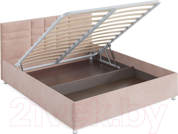 Изображение товара Двуспальная кровать Mebel-Ars Нью-Йорк 160 (кордрой бежевый)