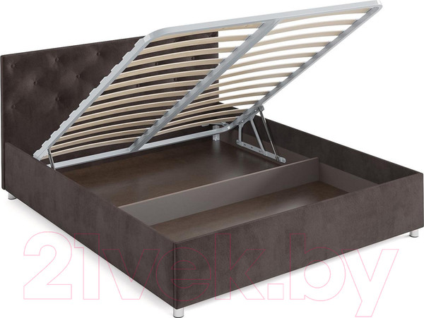 Изображение товара Полуторная кровать Mebel-Ars Классик 140 (кордрой коричневый)
