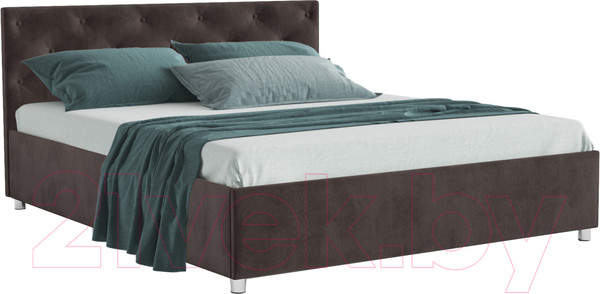 Изображение товара Двуспальная кровать Mebel-Ars Классик 160 (кордрой коричневый)