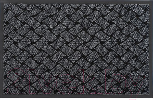 Изображение товара Коврик грязезащитный Kovroff Крафт ребристый 90x150 / 71002 (серый)