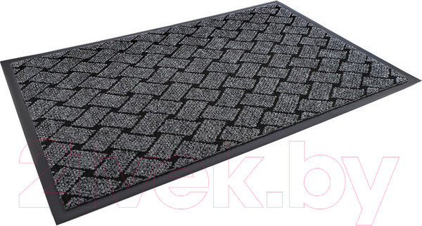 Изображение товара Коврик грязезащитный Kovroff Крафт ребристый 90x150 / 71002 (серый)