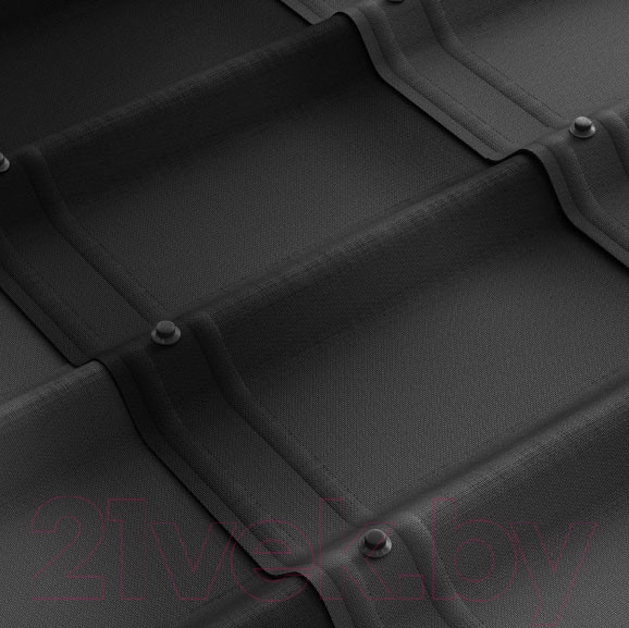 Изображение товара Лист кровельный Onduline Ондувилла Туманная ночь PE6HT1RU15900 (1070x400, темно-серый)