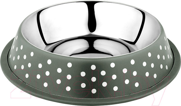 Изображение товара Миска для животных Duvo Plus Деко / 13837/DV (зеленый в белый горох)