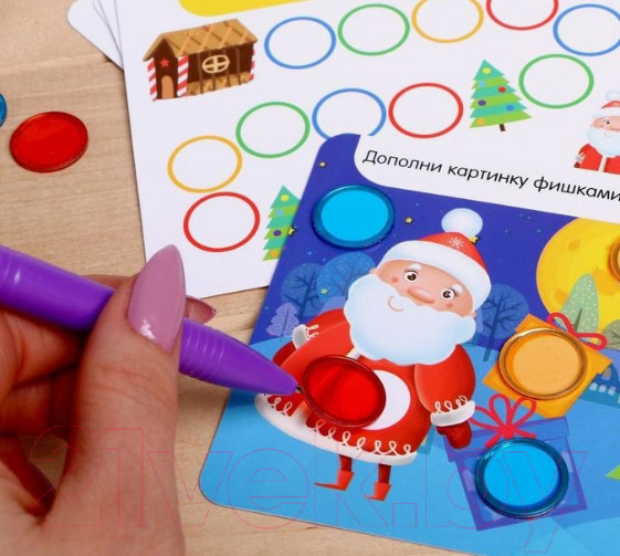 Изображение товара Развивающая игра Zabiaka Помощник Деда Мороза с магнитной ручкой / 4848774