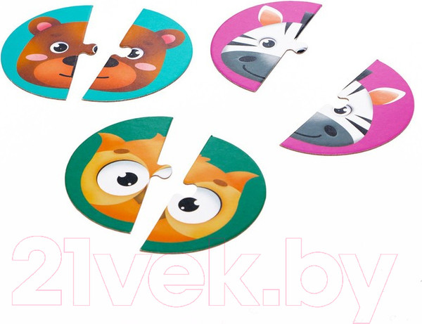 Изображение товара Развивающая игра Puzzle Time Милые зверята. Макси-пазлы в металлической коробке / 7860027