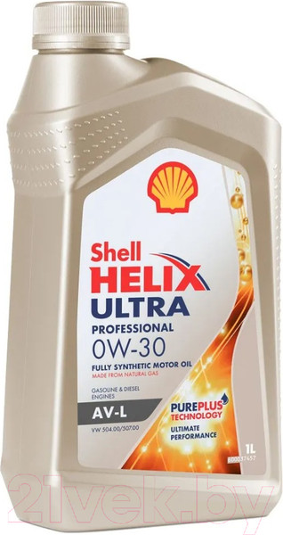 Изображение товара Моторное масло Shell Helix Ultra Professional AV-L 0W30 (1л)