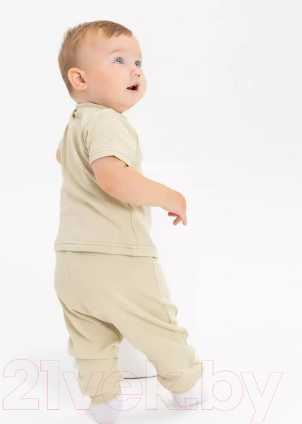 Изображение товара Футболка для малышей Rant Hugs And Kisses / 4672/2-68 (Light Green, р.68)