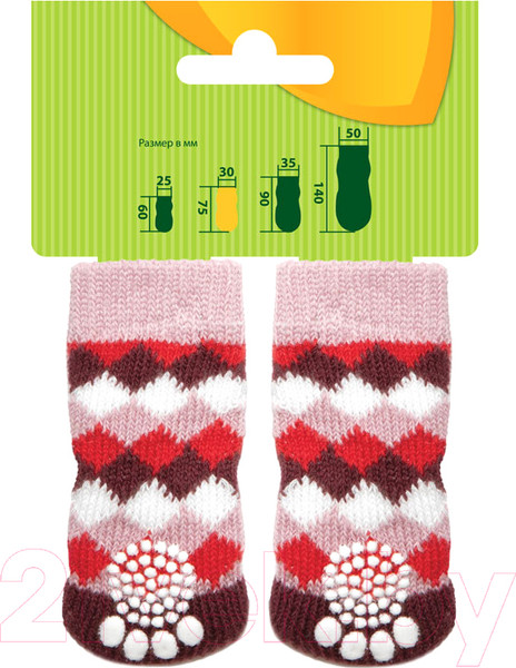 Изображение товара Носки для животных Triol Ромбы / 12231044 (M)