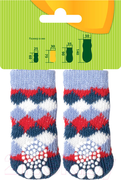 Изображение товара Носки для животных Triol Ромбы / 12231044 (M)