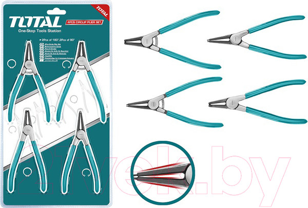 Изображение товара Набор съемников TOTAL THTJ214042 (4шт)