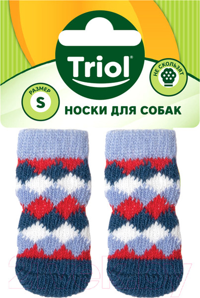 Изображение товара Носки для животных Triol Ромбы / 12231043 (S)