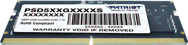 Изображение товара Оперативная память DDR5 Patriot PSD516G560081S