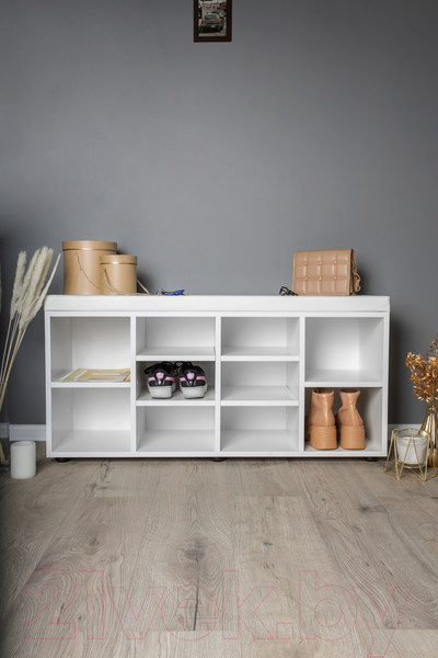 Изображение товара Тумба в прихожую Премиум София-5 (белый текстурный)