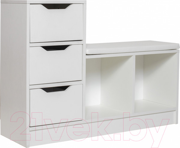 Изображение товара Тумба в прихожую Премиум София-6 (белый текстурный)