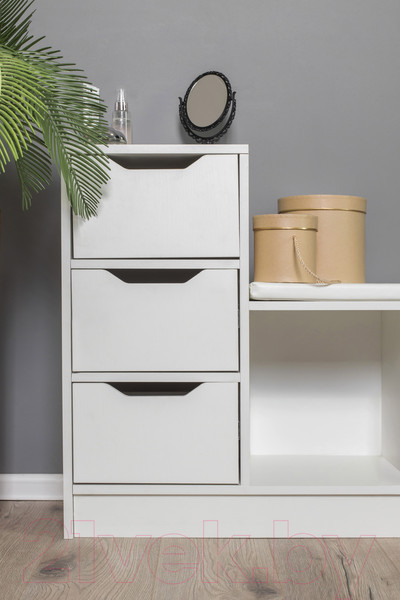 Изображение товара Тумба в прихожую Премиум София-6 (белый текстурный)