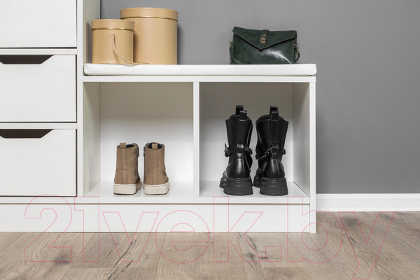 Изображение товара Тумба в прихожую Премиум София-6 (белый текстурный)