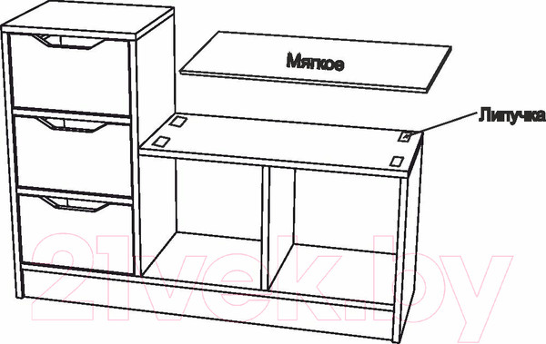 Изображение товара Тумба в прихожую Премиум София-6 (дуб сонома)