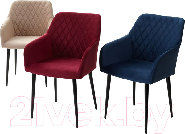Изображение товара Стул M-City Brandy-X / 461MC03497 (синий 29 велюр/черный)