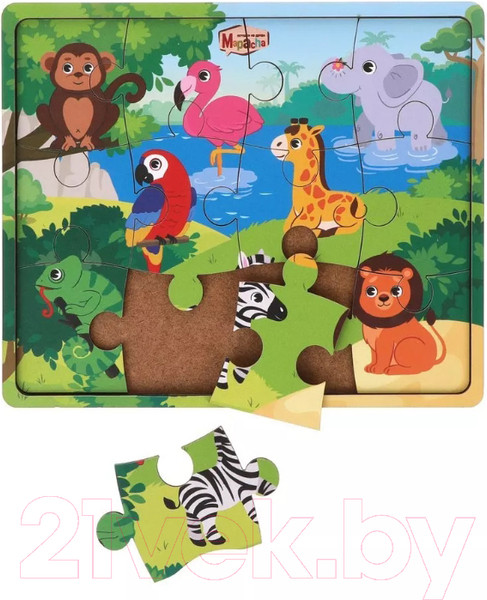 Изображение товара Развивающий игровой набор Mapacha Вкладыши. Джунгли / 962010