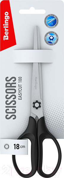 Изображение товара Ножницы канцелярские Berlingo Easycut 100 / DNn_18040