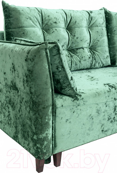 Изображение товара Диван KRONES Цезарь 3 (велюр зеленый перламутр)