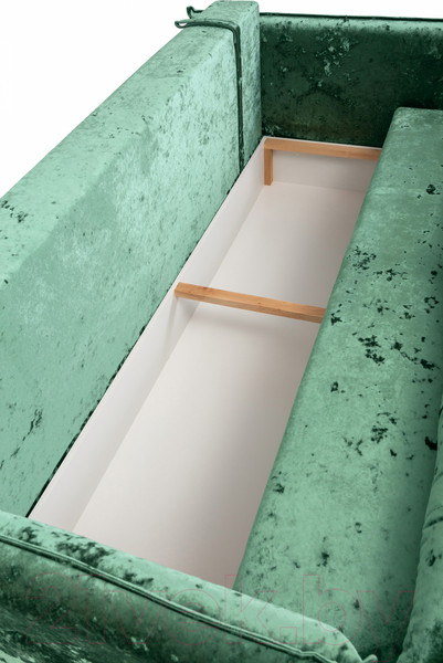 Изображение товара Диван KRONES Цезарь 3 (велюр зеленый перламутр)