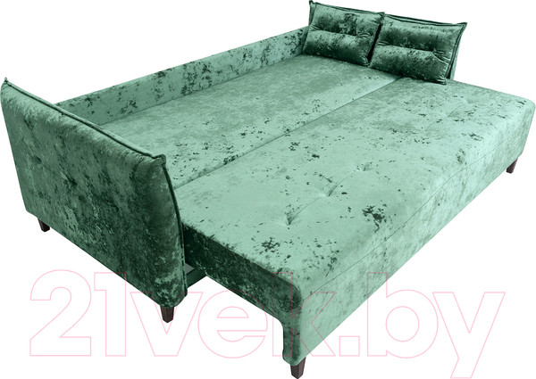 Изображение товара Диван KRONES Цезарь 3 (велюр зеленый перламутр)