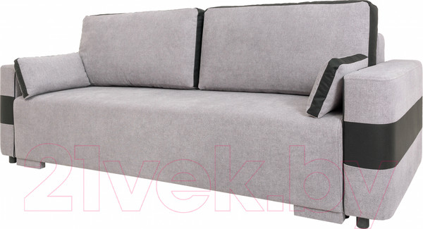 Изображение товара Диван KRONES Цезарь 1 (велюр серый/черный)