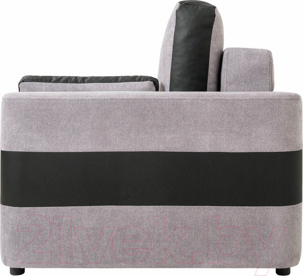 Изображение товара Диван KRONES Цезарь 1 (велюр серый/черный)