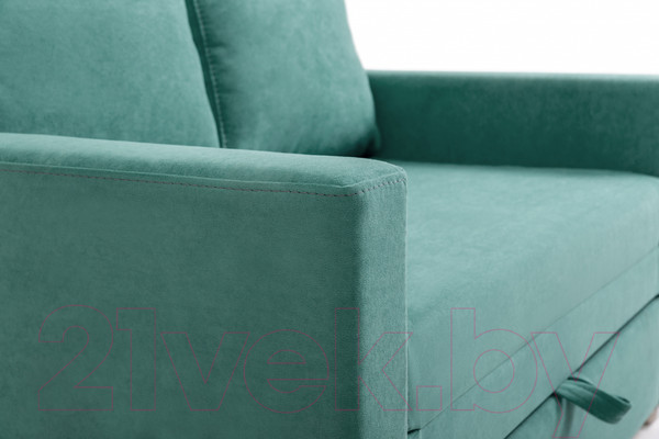 Изображение товара Диван KRONES Афродита выкатная 195x100 (велюр изумрудный)