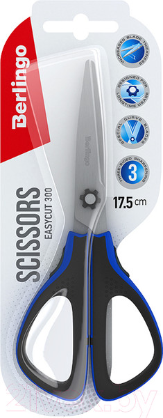 Изображение товара Ножницы канцелярские Berlingo Easycut 300 / DNn_17535_a (синий)
