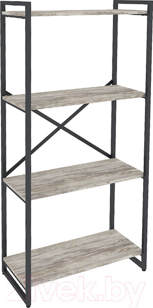 Изображение товара Стеллаж Gutta 4 полки (патина черный)