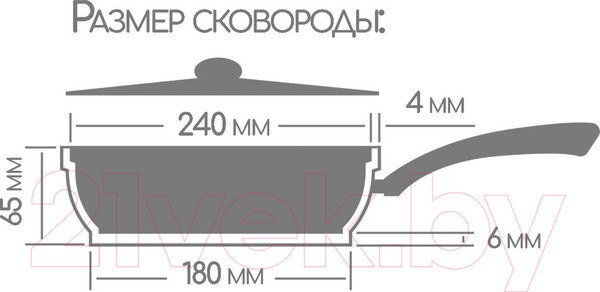 Изображение товара Сковорода Горница Гранит с2453аг
