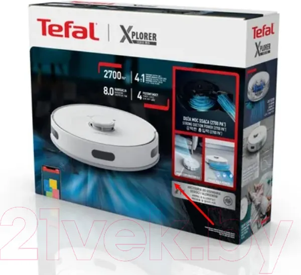 Изображение товара Робот-пылесос Tefal RG8577WH