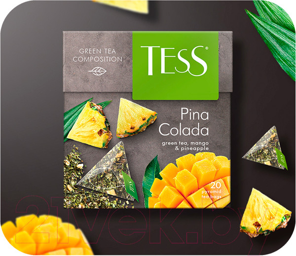Изображение товара Чай пакетированный Tess Pina Colada (20пак)