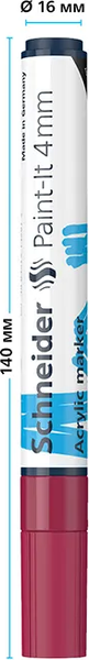 Изображение товара Маркер художественный Schneider Paint-It 320 / 120261 (бордовый)