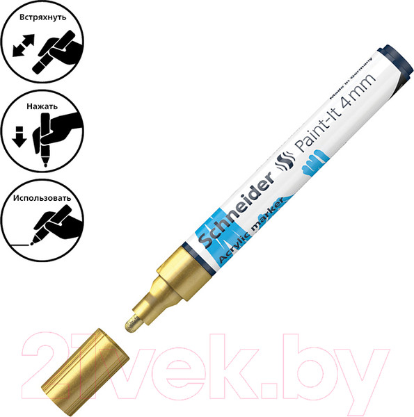 Изображение товара Маркер художественный Schneider Paint-It 320 / 120253 (золотой)