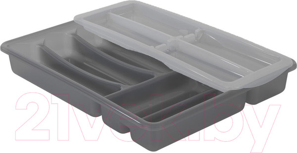 Изображение товара Органайзер для столовых приборов Rotho Basic / 1752290001 (антрацит)