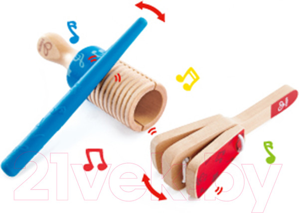 Изображение товара Музыкальная игрушка Hape Трещотка Дуо / E0605_HP