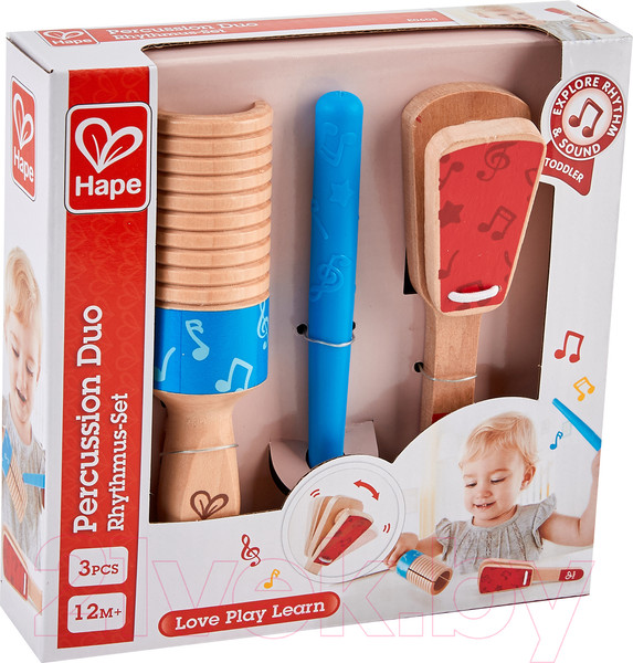 Изображение товара Музыкальная игрушка Hape Трещотка Дуо / E0605_HP