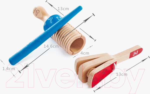 Изображение товара Музыкальная игрушка Hape Трещотка Дуо / E0605_HP