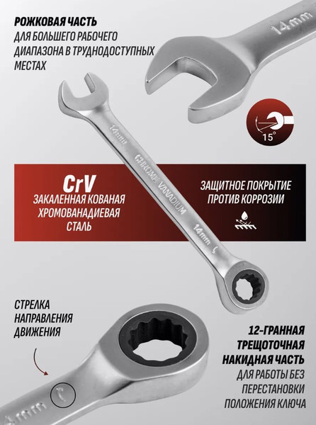 Изображение товара Набор ключей BaumAuto BM-51102 (51465)
