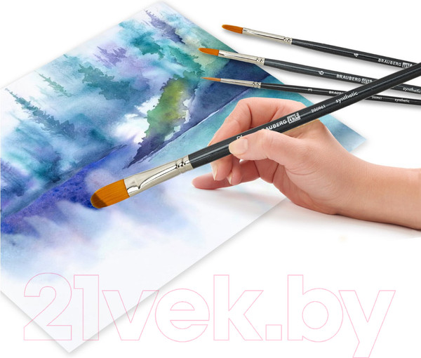 Изображение товара Набор кистей Brauberg Art Classic / 200961 (10шт, синтетика)