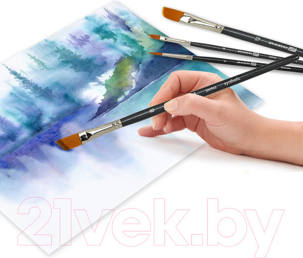 Изображение товара Набор кистей Brauberg Art Classic / 200963 (12шт, синтетика)