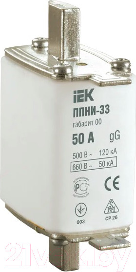 Изображение товара Предохранитель плавкий IEK ППНИ-33 / DPP10-125