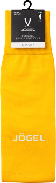 Изображение товара Гетры футбольные Jogel Camp Basic Sleeve Socks / JC1GA0225.61 (р-р 28-31, желтый/белый)