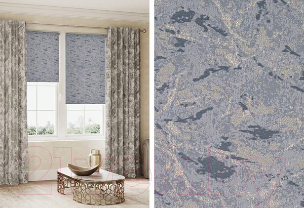 Изображение товара Рулонная штора LEGRAND Мэджик 66x175 / 58096226 (маренго)